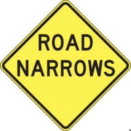 Accuform LANE GUIDANCE SIGN ROAD NARROWS 30 in X FRW435RA